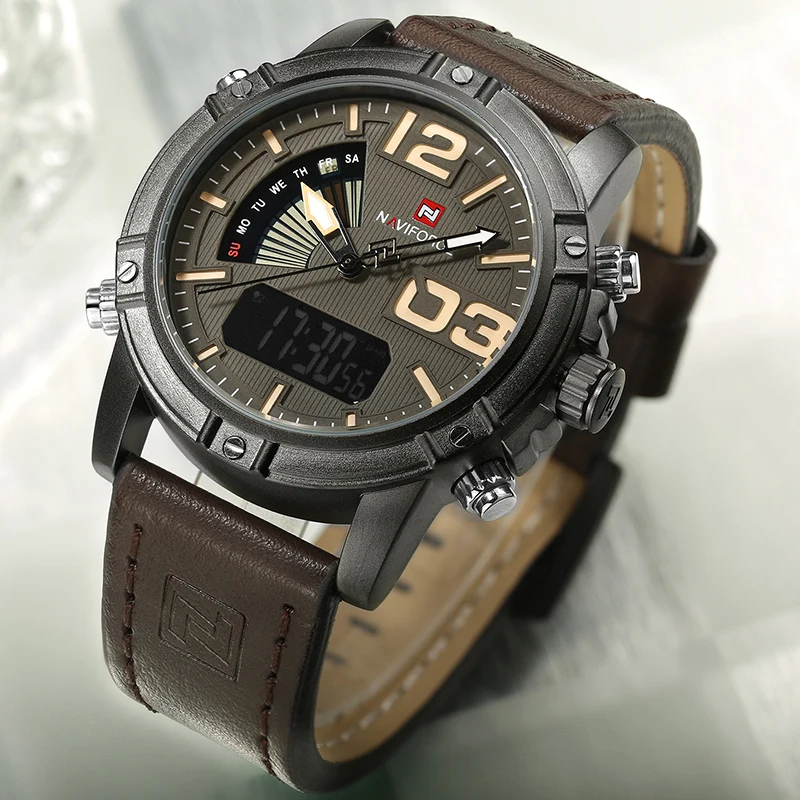 Naviforce 9095 L - Coffee